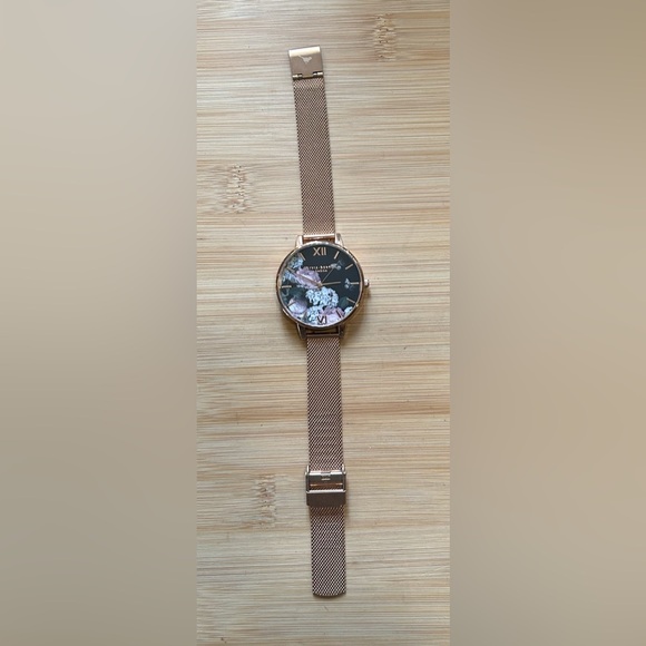 Olivia Burton OB16WG55 Signature Floral Watch With 38mm Black Floral Face - Picture 3 of 4